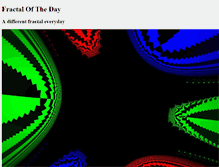Tablet Screenshot of fractaloftheday.com